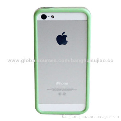 TPU Bumper Case for iPhone 5, Easy to Install, Available in Various Colors